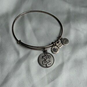 Alex and Ani Autism Awareness Puzzle Piece Silver Bangle, 2015